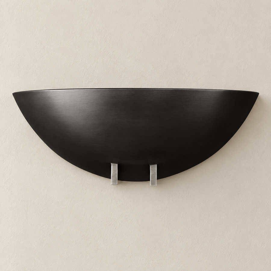 APPLIQUE MURALE BOL NOIR MODERNE