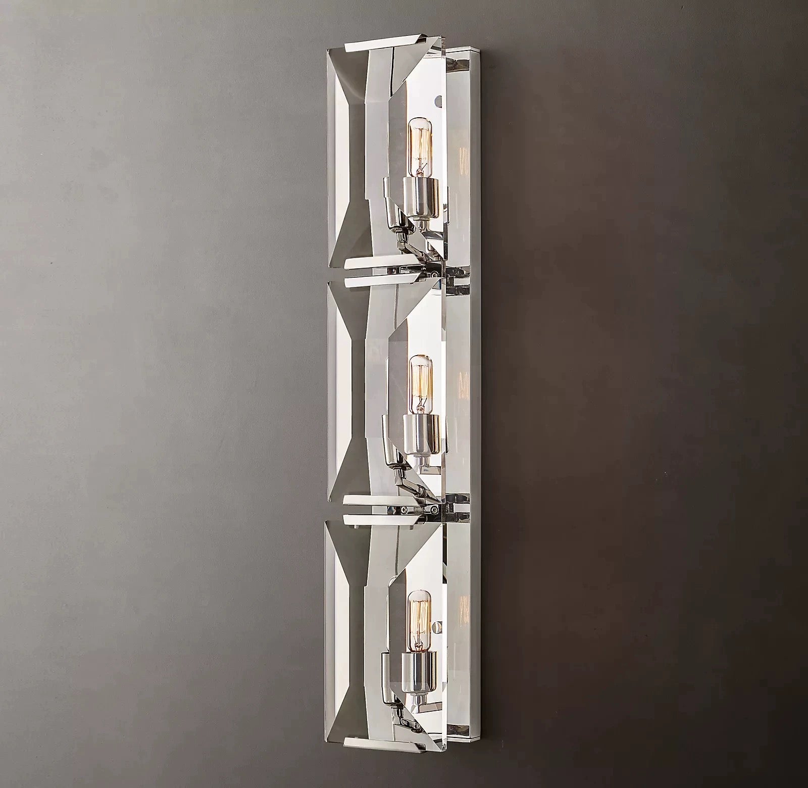 Modern Crystal Wall Sconce with Copper Frame for Hallways & Bathrooms Casalolalights Luxury Lamps Interior Designers