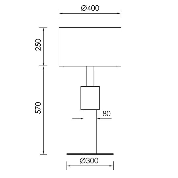 Luxury Brass Drum Table Lamp with Minimalist Metal Design for Living Room Bedroom or Office