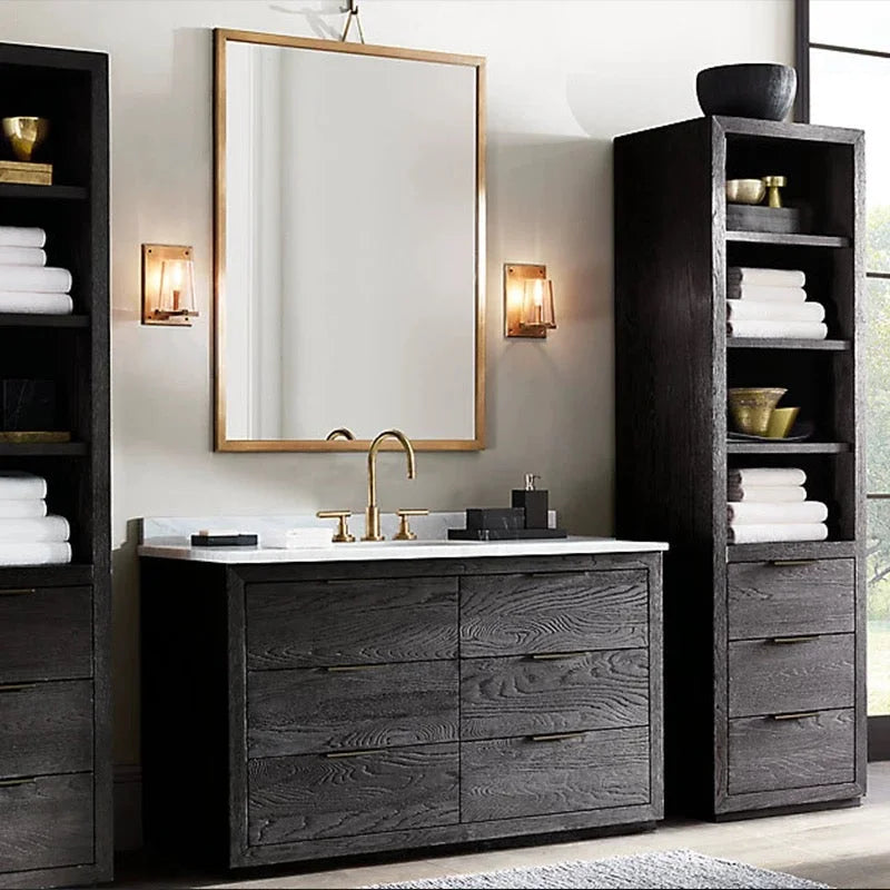 Wall Lamps for Living Room Sconces Bedroom Glass and Copper Finish