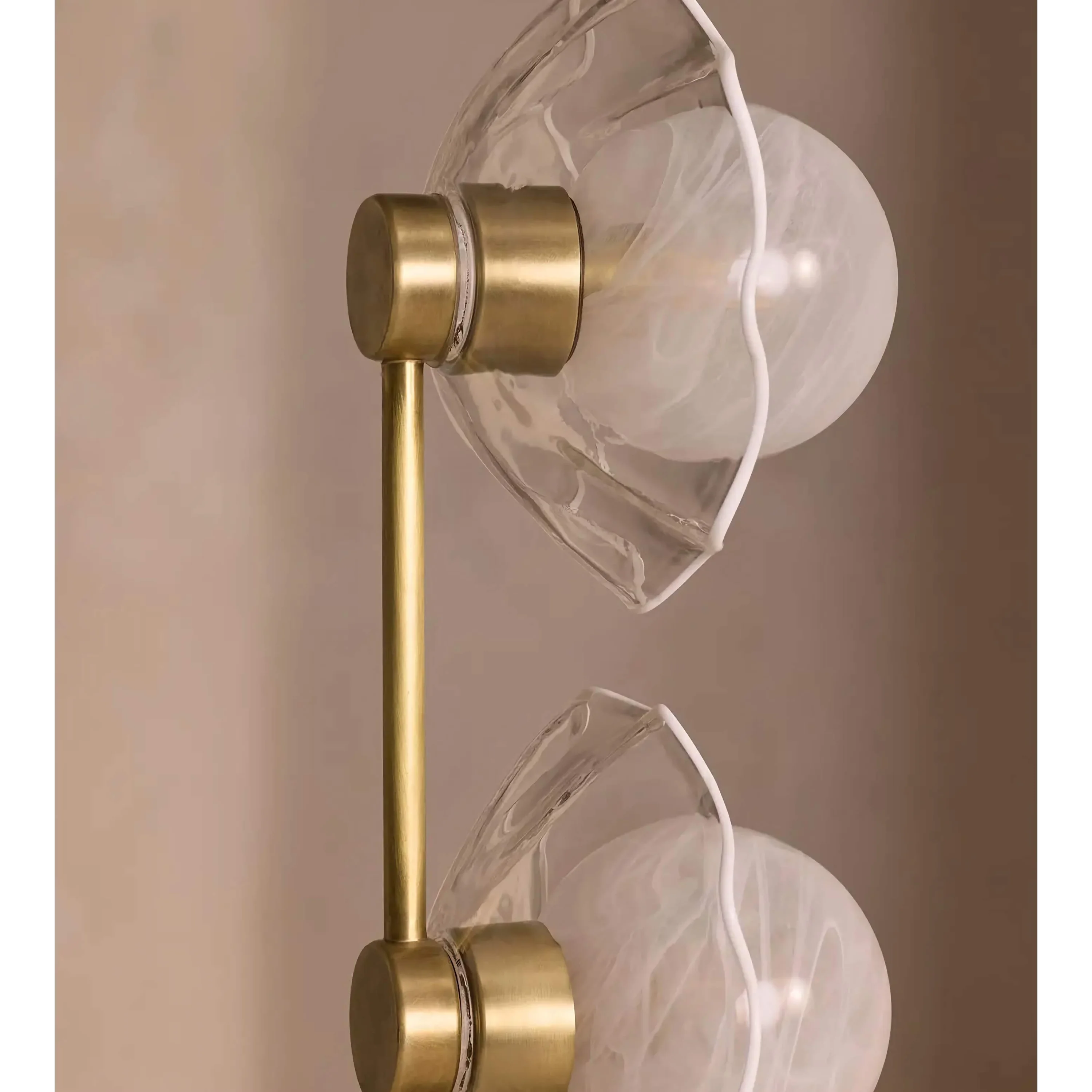 Brass Metal Floor Lamp with Marble Base | Modern Lighting for High End Interiors