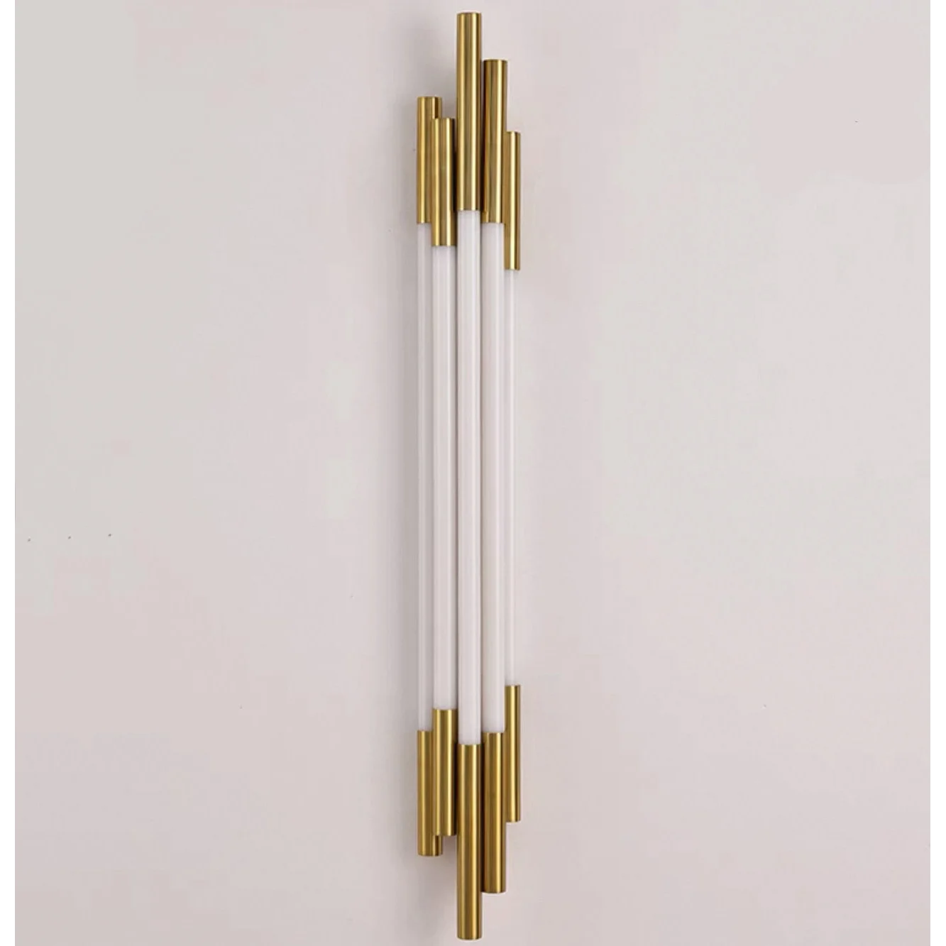 Sculptural Copper Linear Wall Sconces – Modern Minimalist Lighting