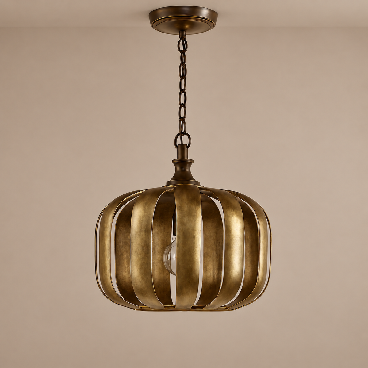 Gold Pendant Light - Open Iron Cage Casalola Lights Luxury Lamps for Interior Designers