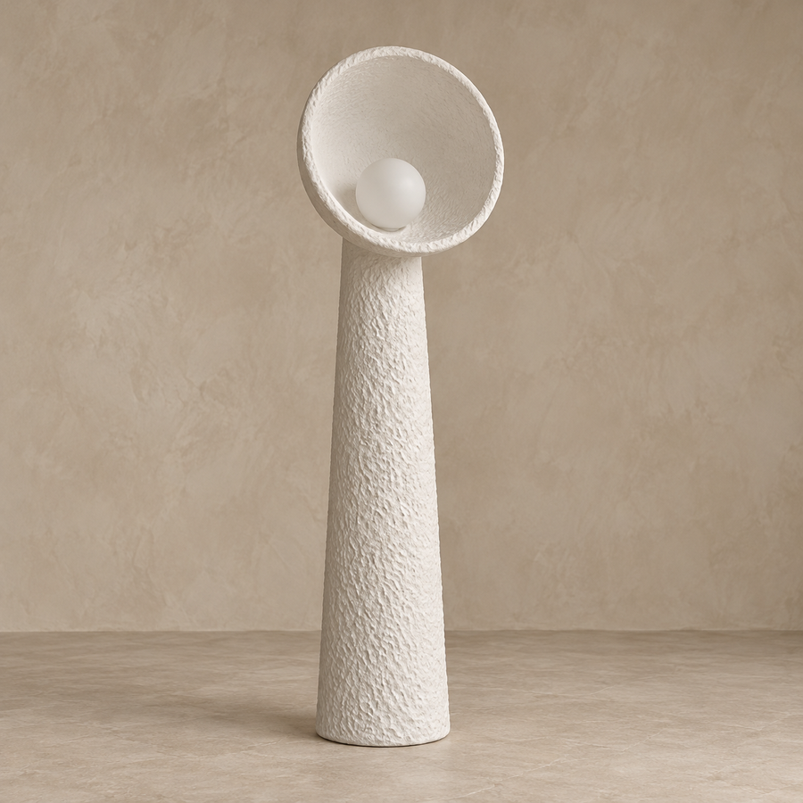 Calla Plaster Floor Lamp