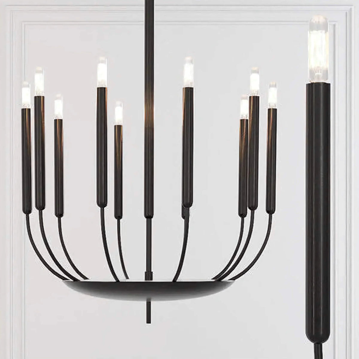 Brass Candelabra Chandelier for Living Room and Foyer | 10 12 or 16 Lights 60 to 120 Cm (24 47 In) Casalola Luxury