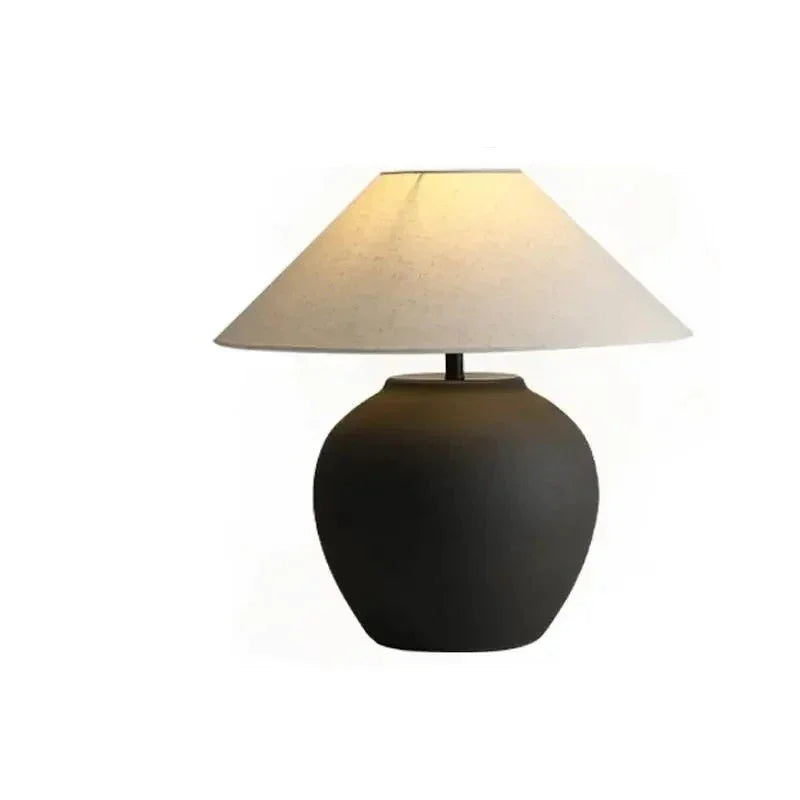 Elegant Ceramic Led Table Lamp | Japandi Inspired Design | Perfect for Modern Minimalist Interiors