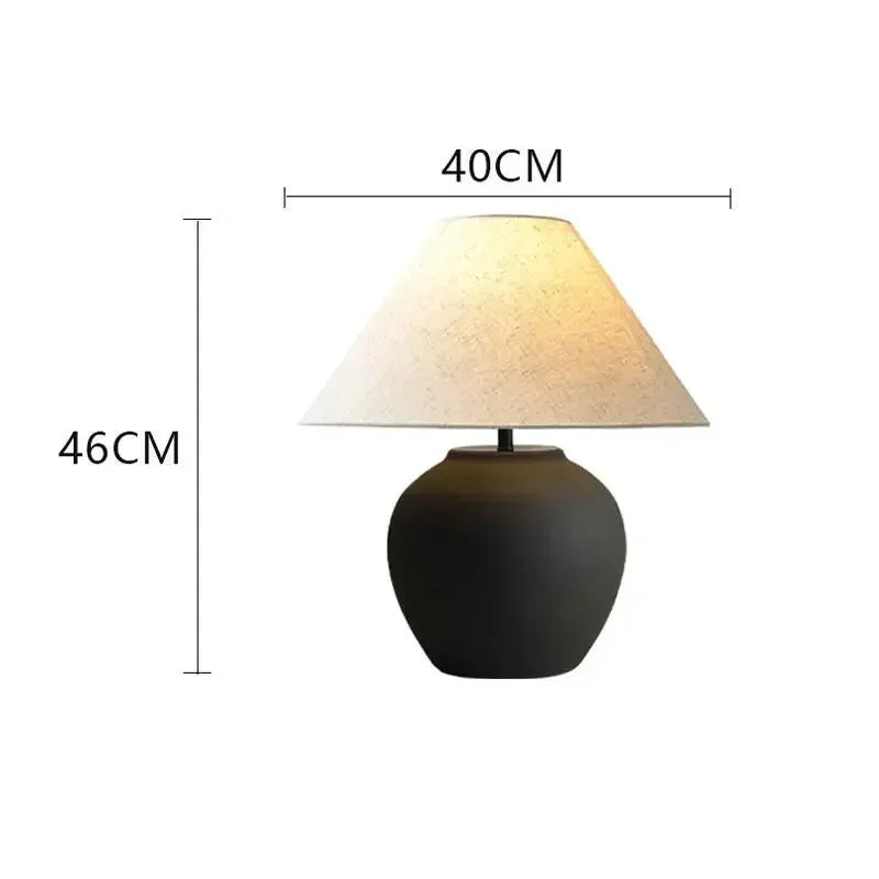 Elegant Ceramic Led Table Lamp | Japandi Inspired Design | Perfect for Modern Minimalist Interiors