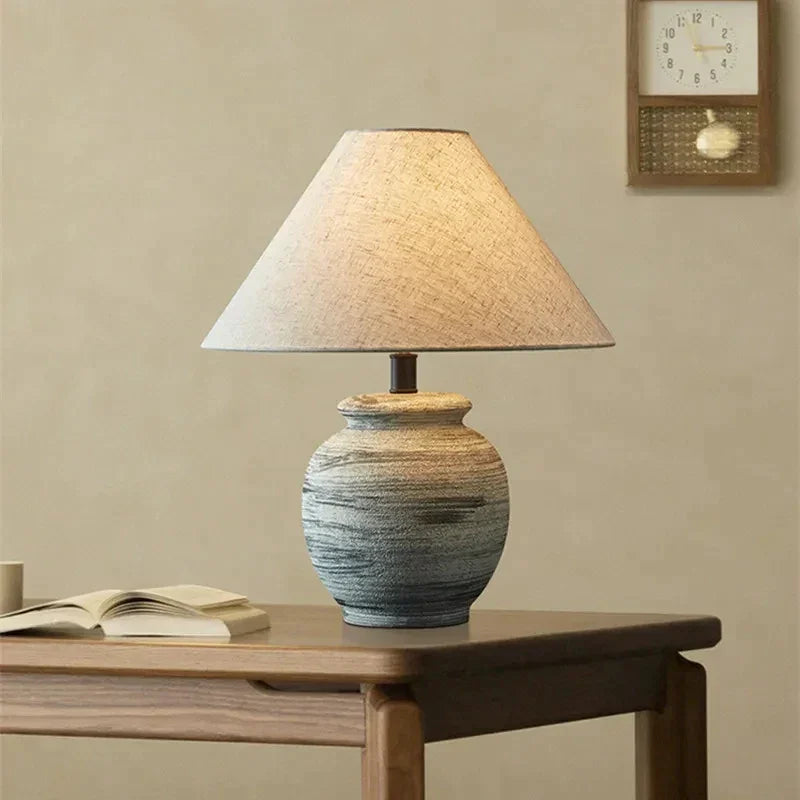 Ceramic Led Table Lamp for Modern Minimalism Quiet Luxury Homes