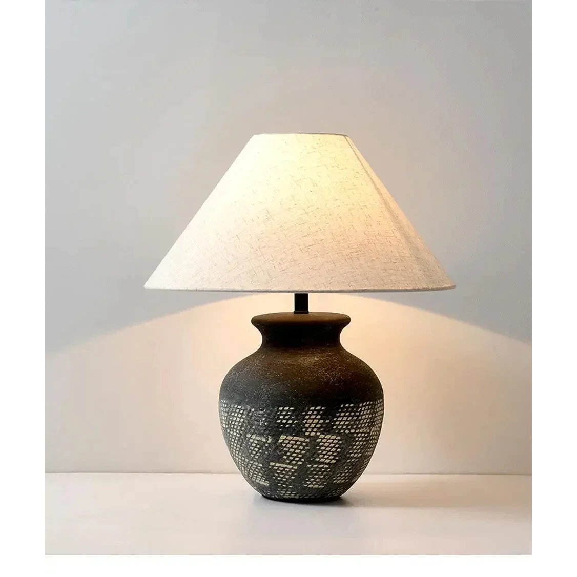 Luxury Ceramic Table Lamp Modern Japandi Minimalism Wabi Sabi Decor