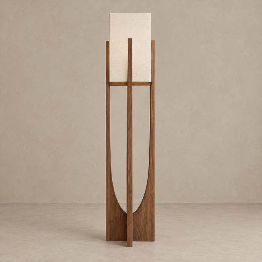 LAMPADA DA TERRA RUSTICA GIAPPONESE MID-CENTURY