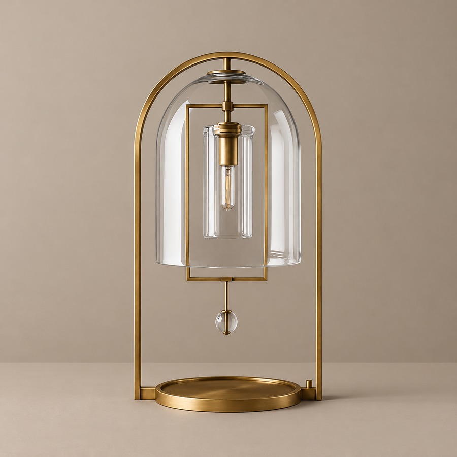 Glass Dome Table Lamp