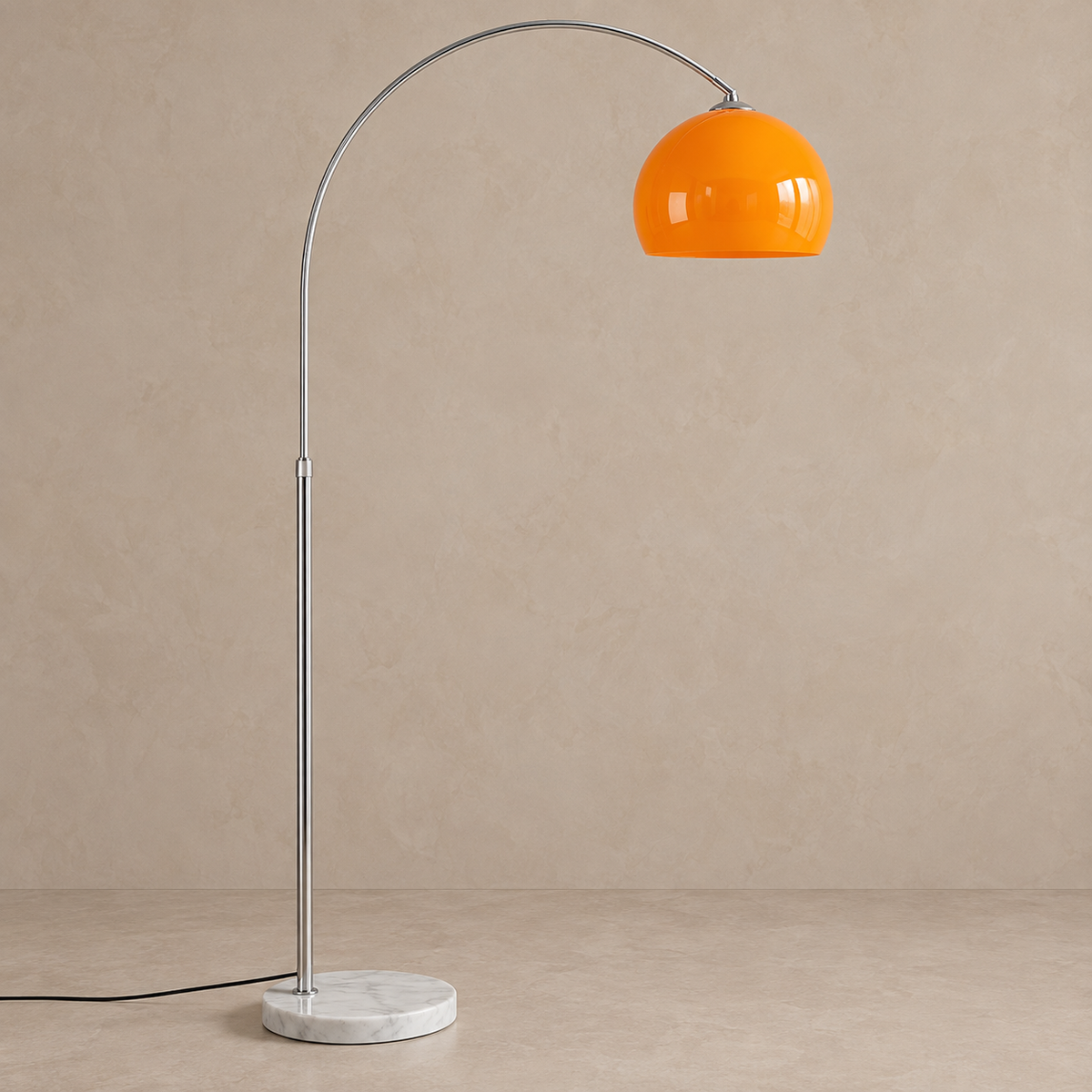 Chrome Arc Floor Lamp