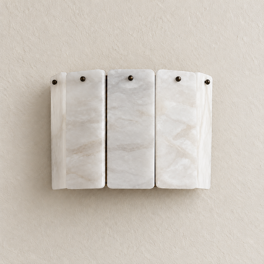 Walter Alabaster Wall Sconce