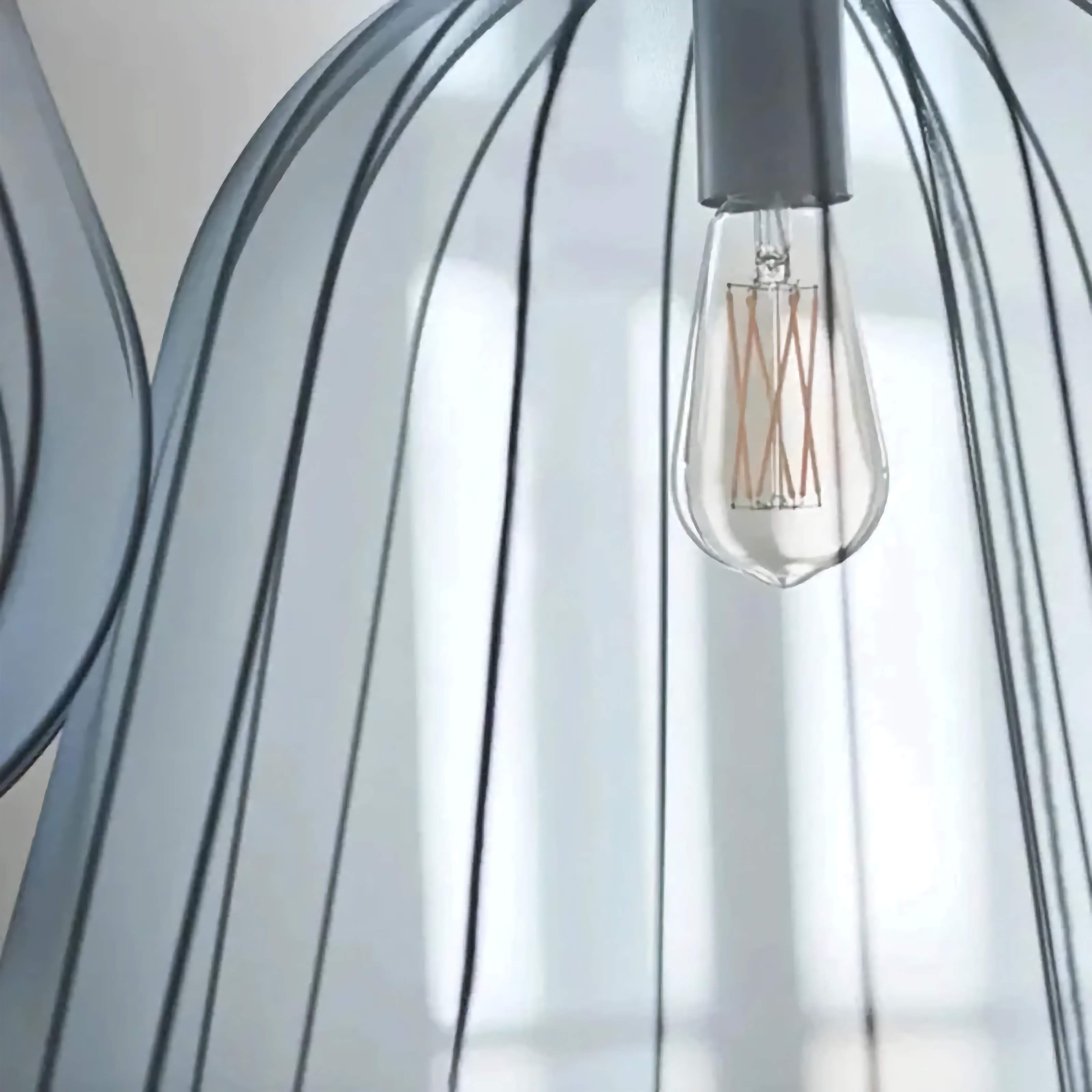 Cocoon Iron Mesh Pendant Light | Luxurious Minimalist White Fabric Lampshade | Elegant Interiors