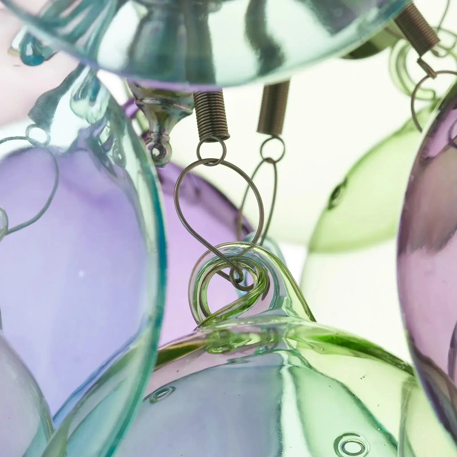 Glass Balloon Pendant Light | Colorful Stained-glass Cluster Chandelier for Stairwell Entry & Dining Casalolalights