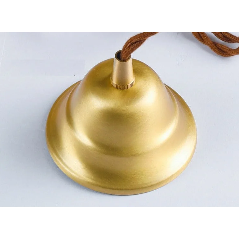 Glass Pendant Lighting | Green Champagne Biophilic Design Cottagecore Lamps | 1-lights