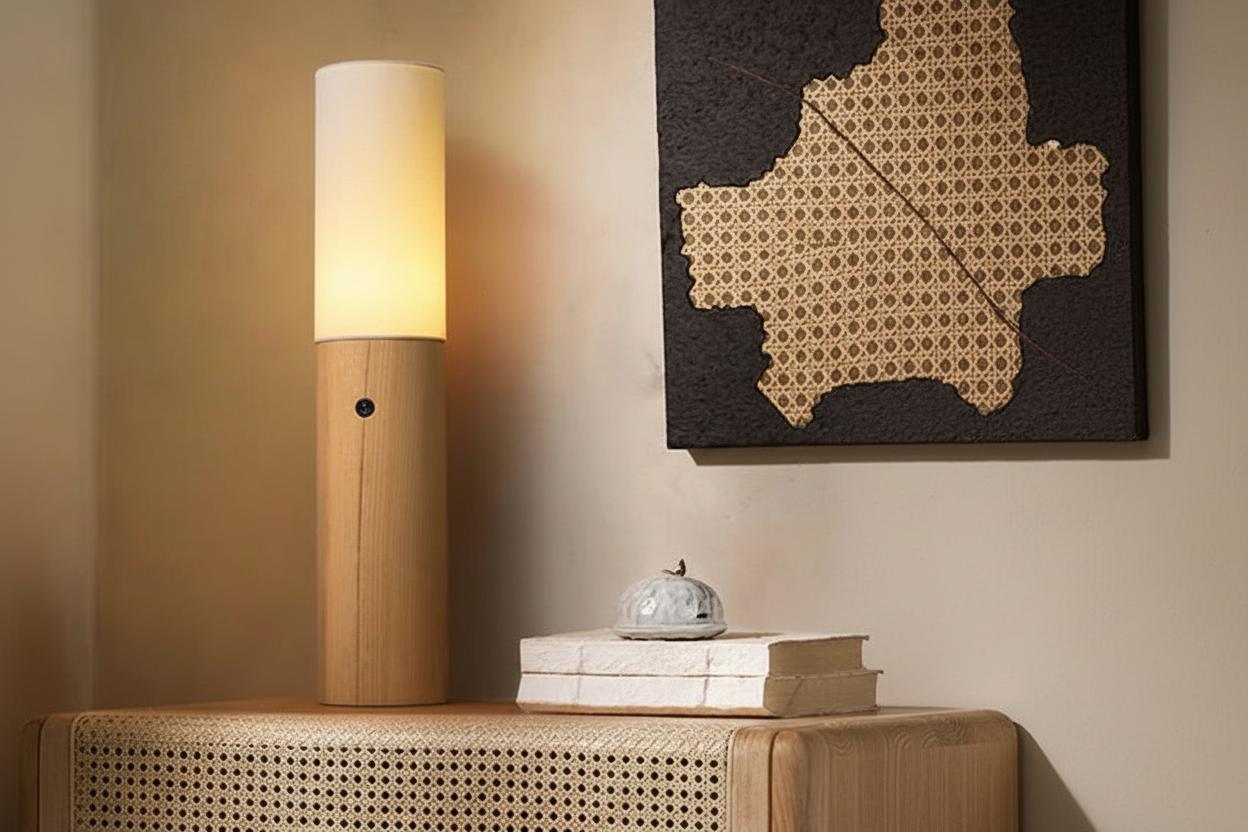 Колонные деревянные торшеры | Clwab25s