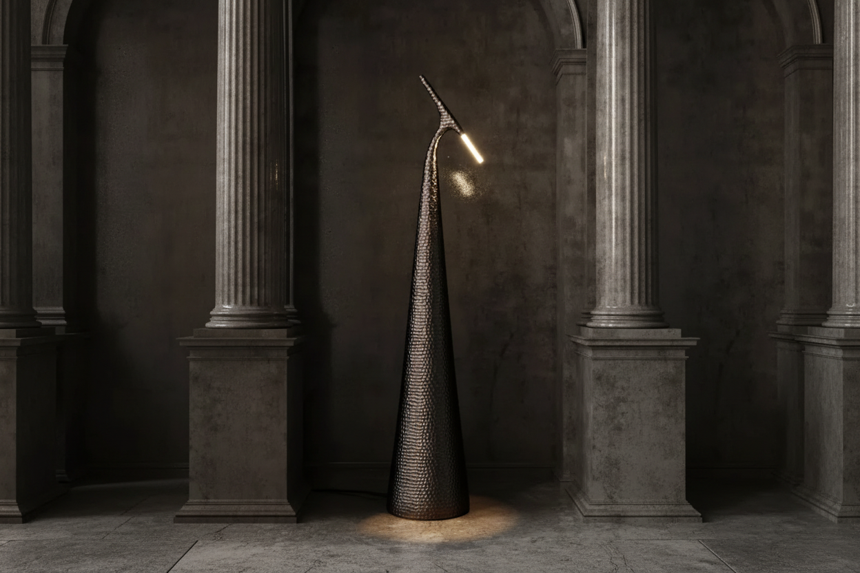 Современный торшер с металлической отделкой | Catallini Design Clup850