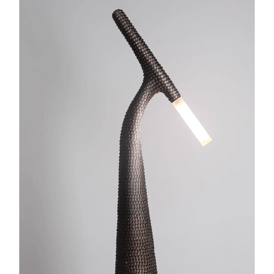 Unique Floor Lamps Art Deco Lighting Abstract Design Resin Base
