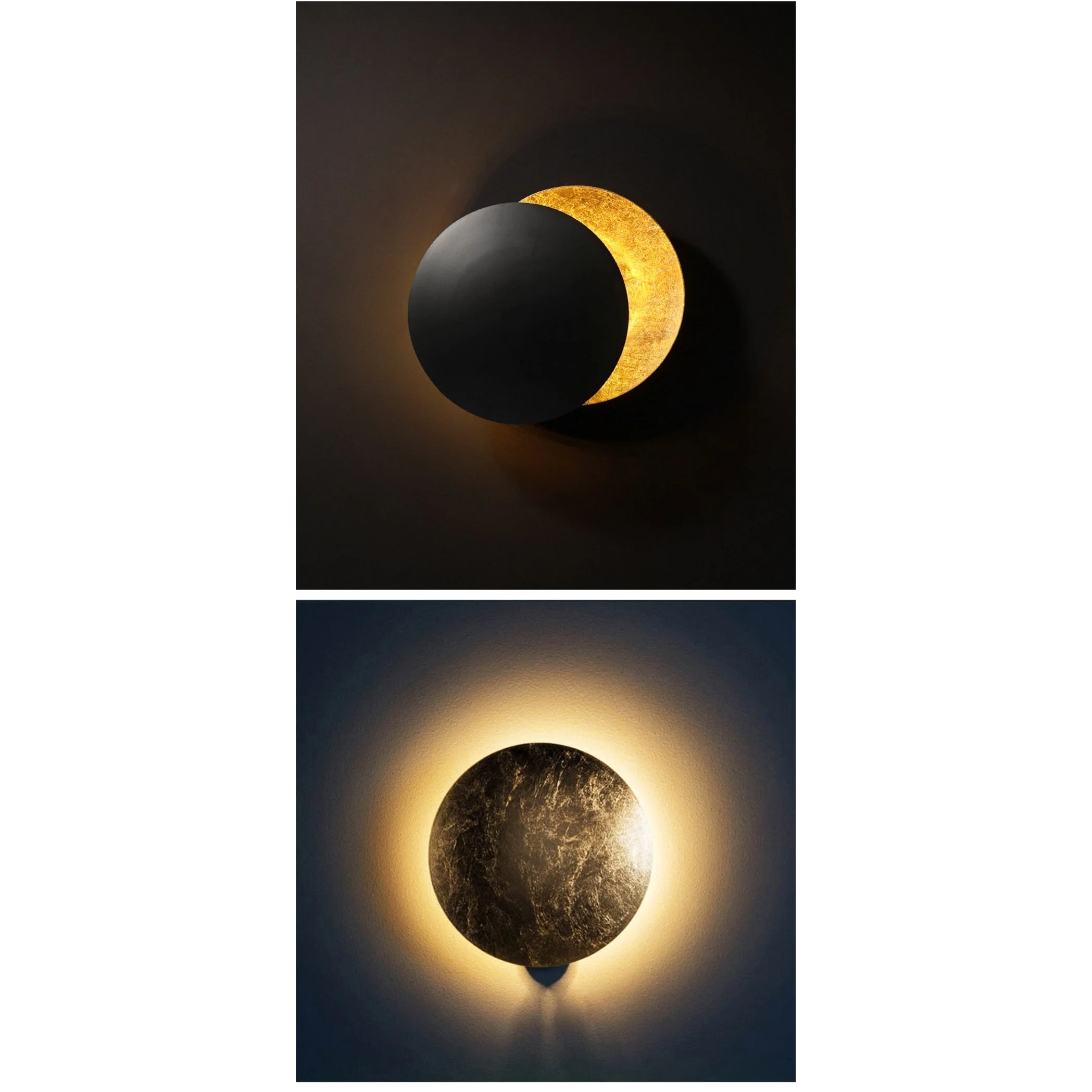 Contemporary Metal Moon Wall Lamp | Lights for Art Deco Modern Homes | Casalola
