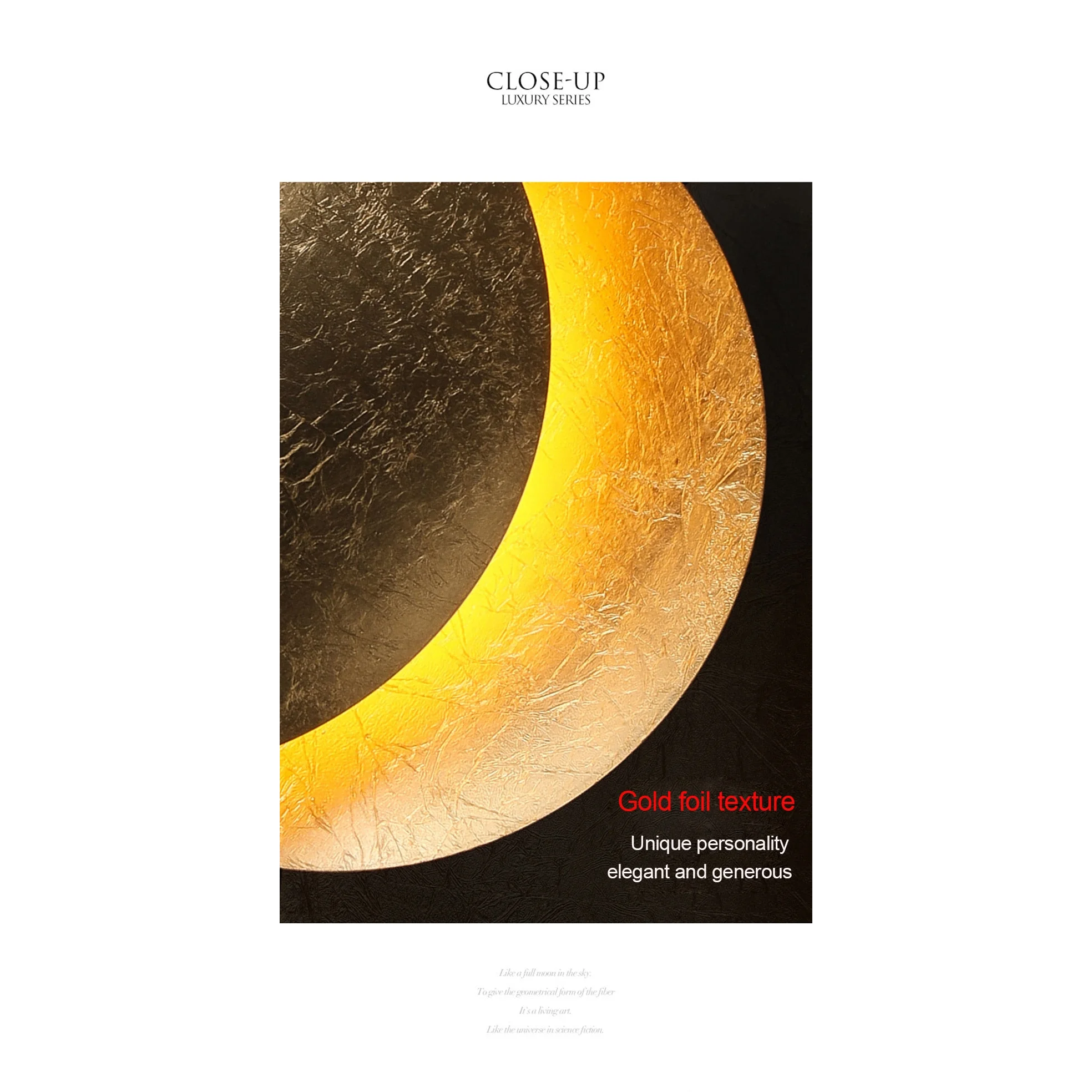 Contemporary Metal Moon Wall Lamp | Lights for Art Deco Modern Homes | Casalola