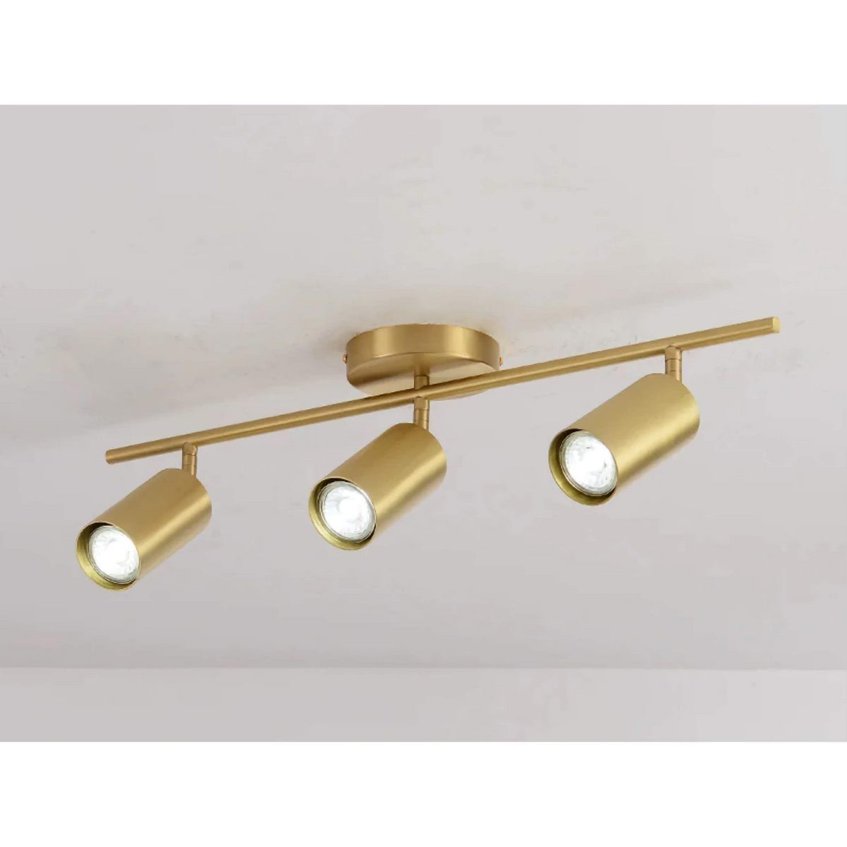 Copper Track Light 3-head | Adjustable Spot Fixture Modern Industrial Kitchen & Hallway Casalolalights Luxury Lamps