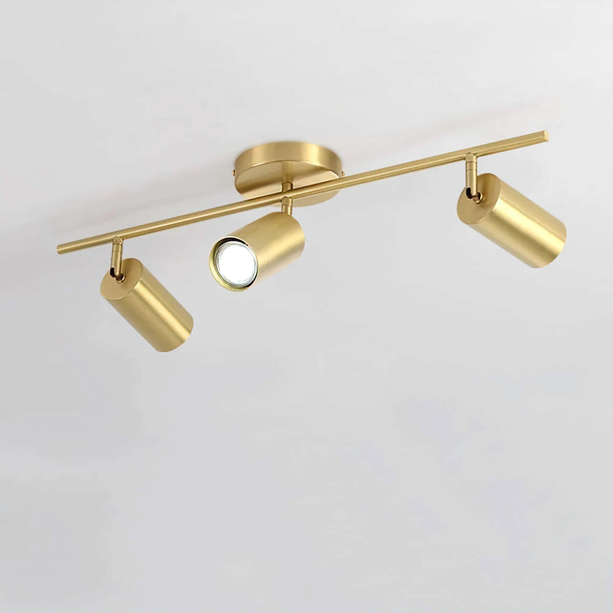 Copper Track Light 3-head | Adjustable Spot Fixture Modern Industrial Kitchen & Hallway Casalolalights Luxury Lamps