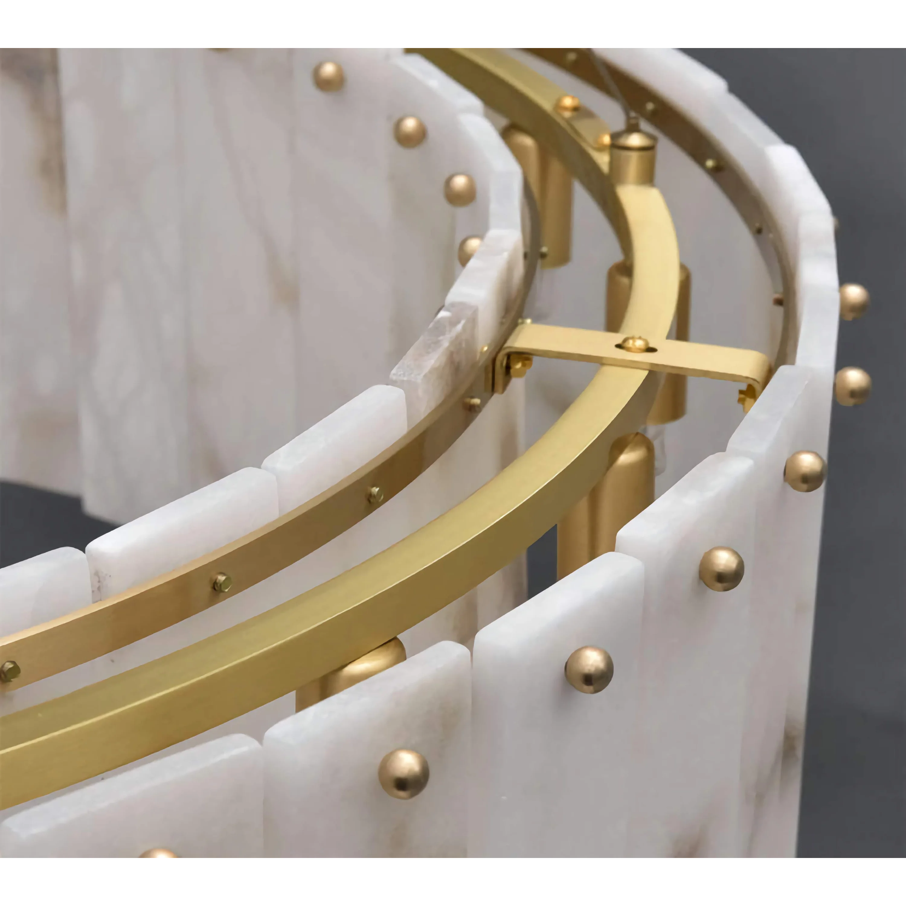 Alabaster Chandelier | Tiered Marble for Kitchen Dining Room Living | Lighting High-end Homes