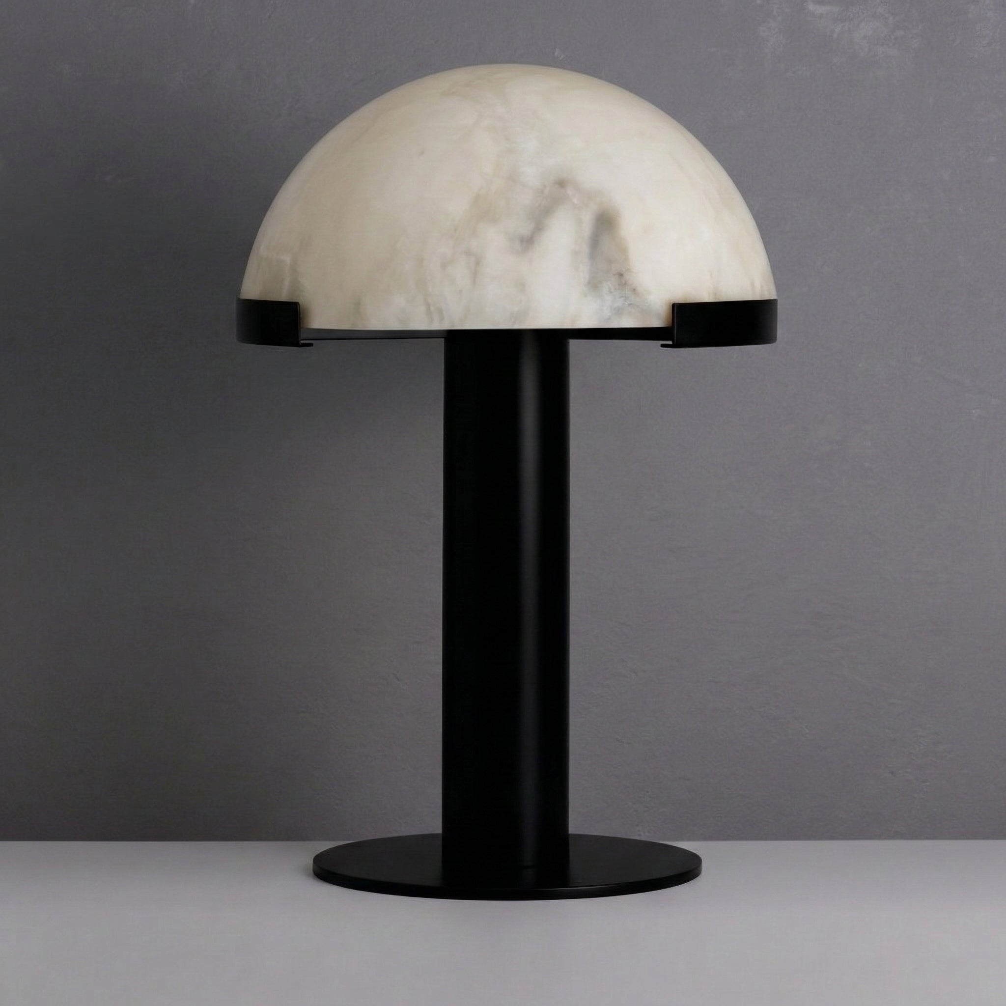 Black Alabaster Table Lamp for Bedroom & Living Room | Brass and Marble Desk High-end Interiors Casalolalights Luxury