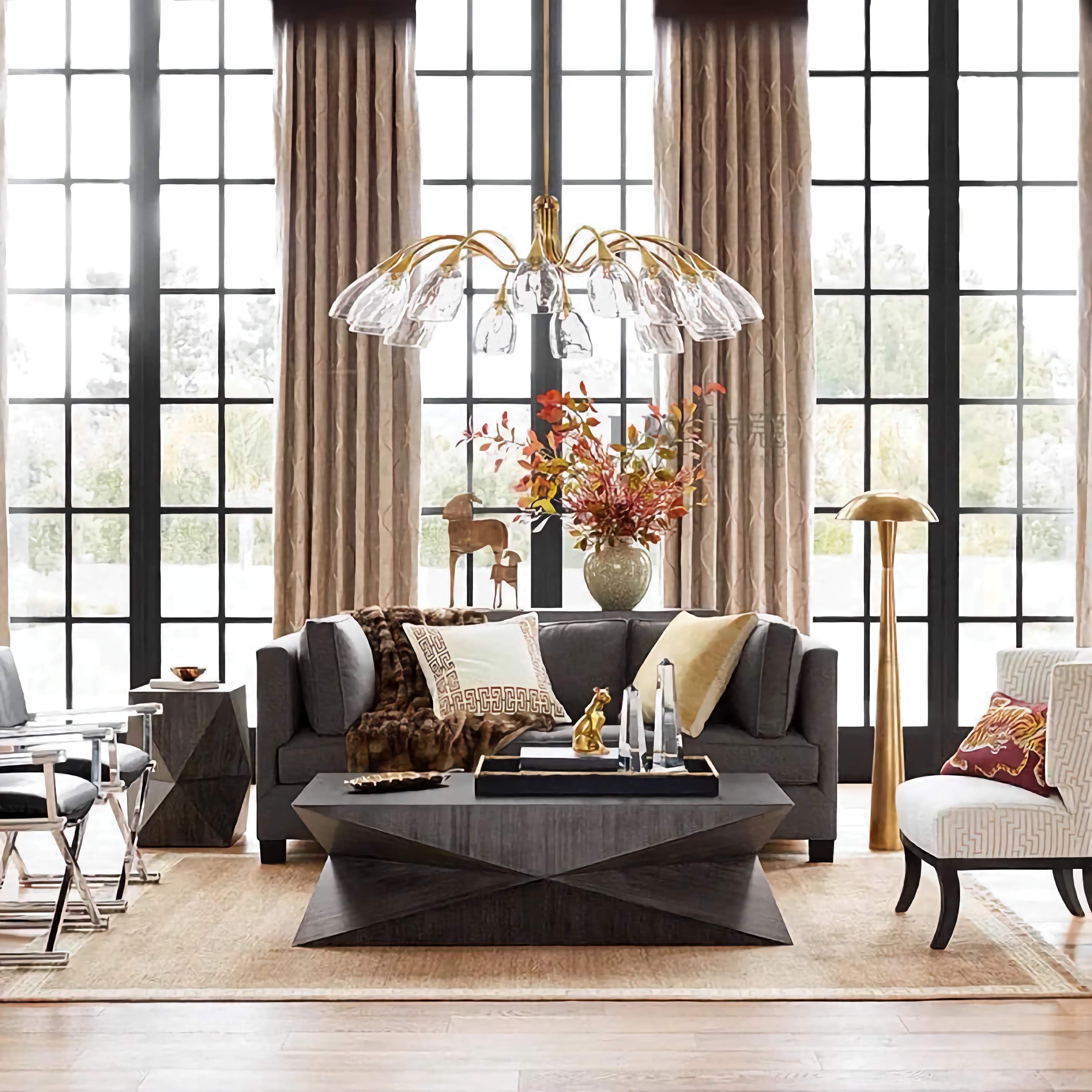 Luxury Brass Chandelier | Mid Century Modern for Dining Room Living