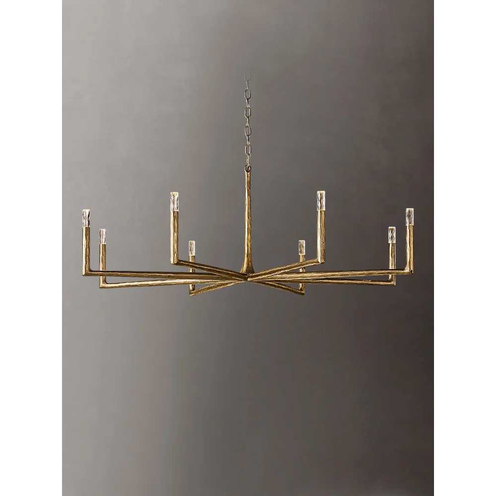 Linear Brass Chandelier | Casalola Sculptural Statement Fixture