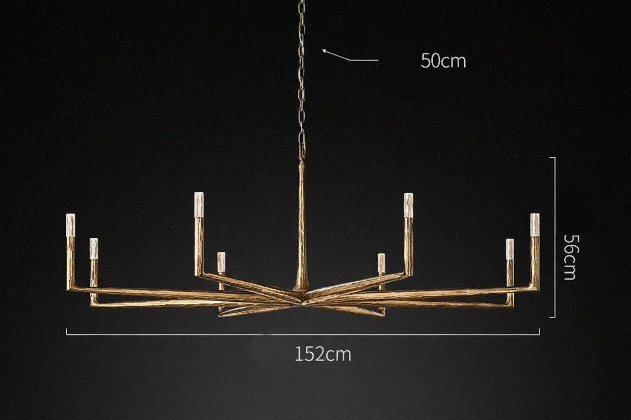 Modern Linear Brass Pendant Lighting | Luxury Copper Chandelier for Living Room Hotels Dining Casalolalights Luxury