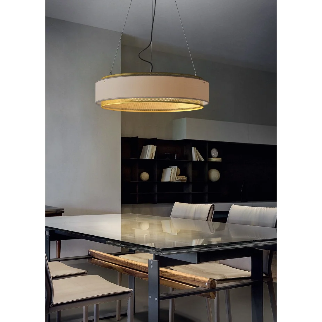 Round Ceiling Light Fixture | Modern Luxe Low Lamp | Casalola