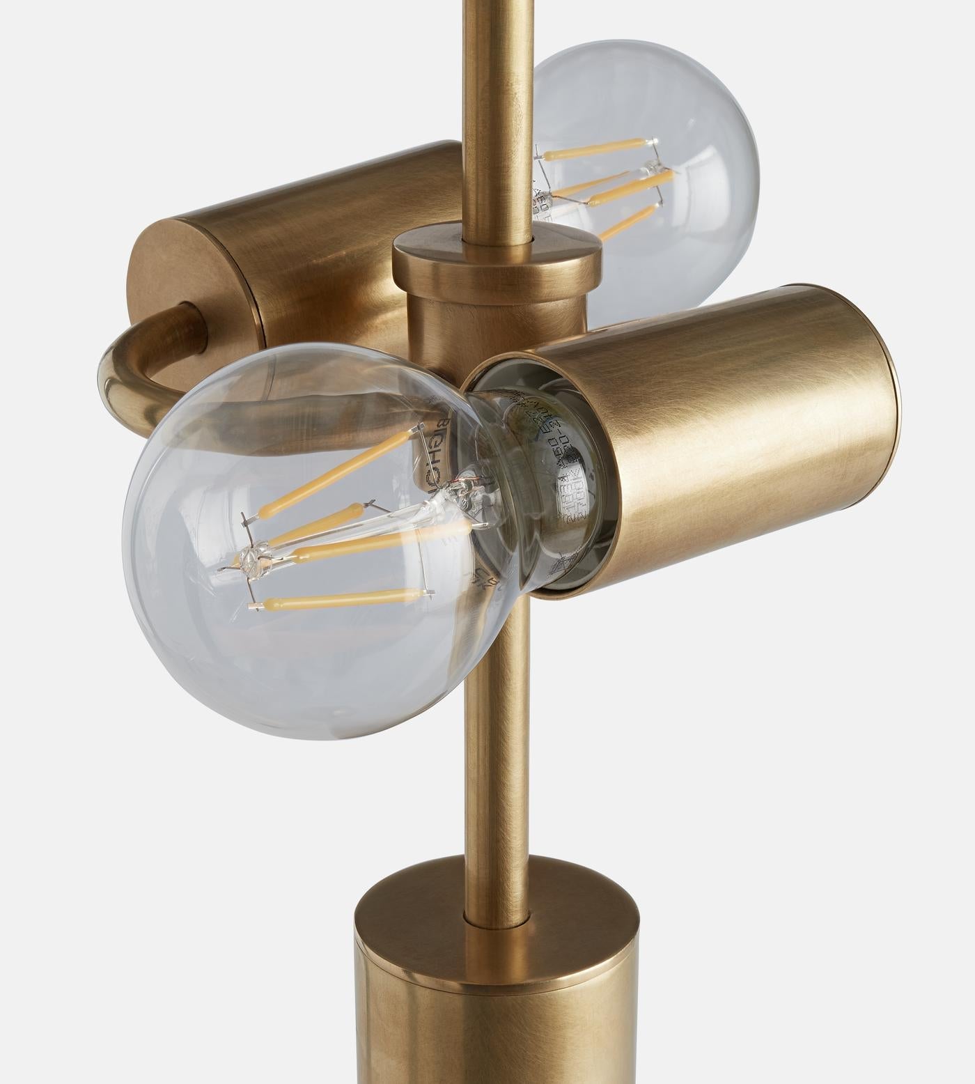 Crackle Glass & Aged Brass Floor Lamp | Casalola Casalolalights Luxury Lamps for Interior Designers