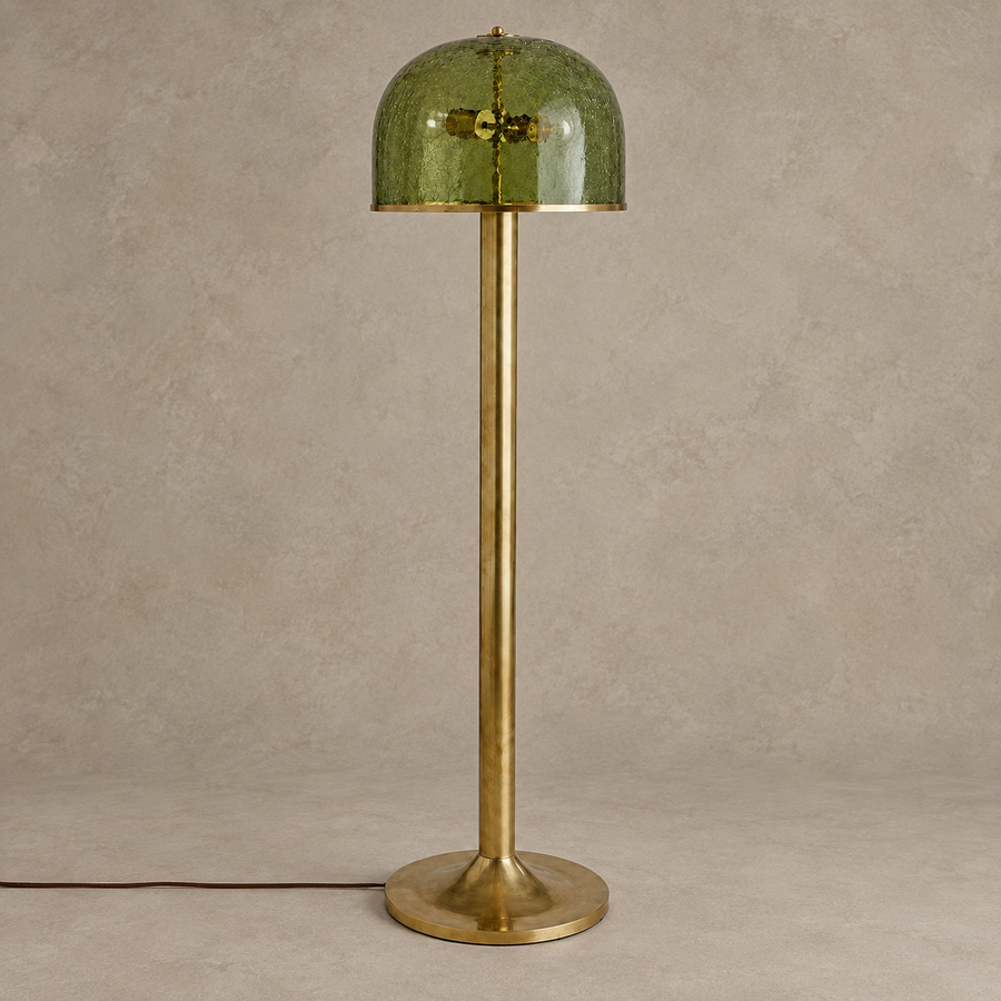 Crackle Glass Floor Lamp