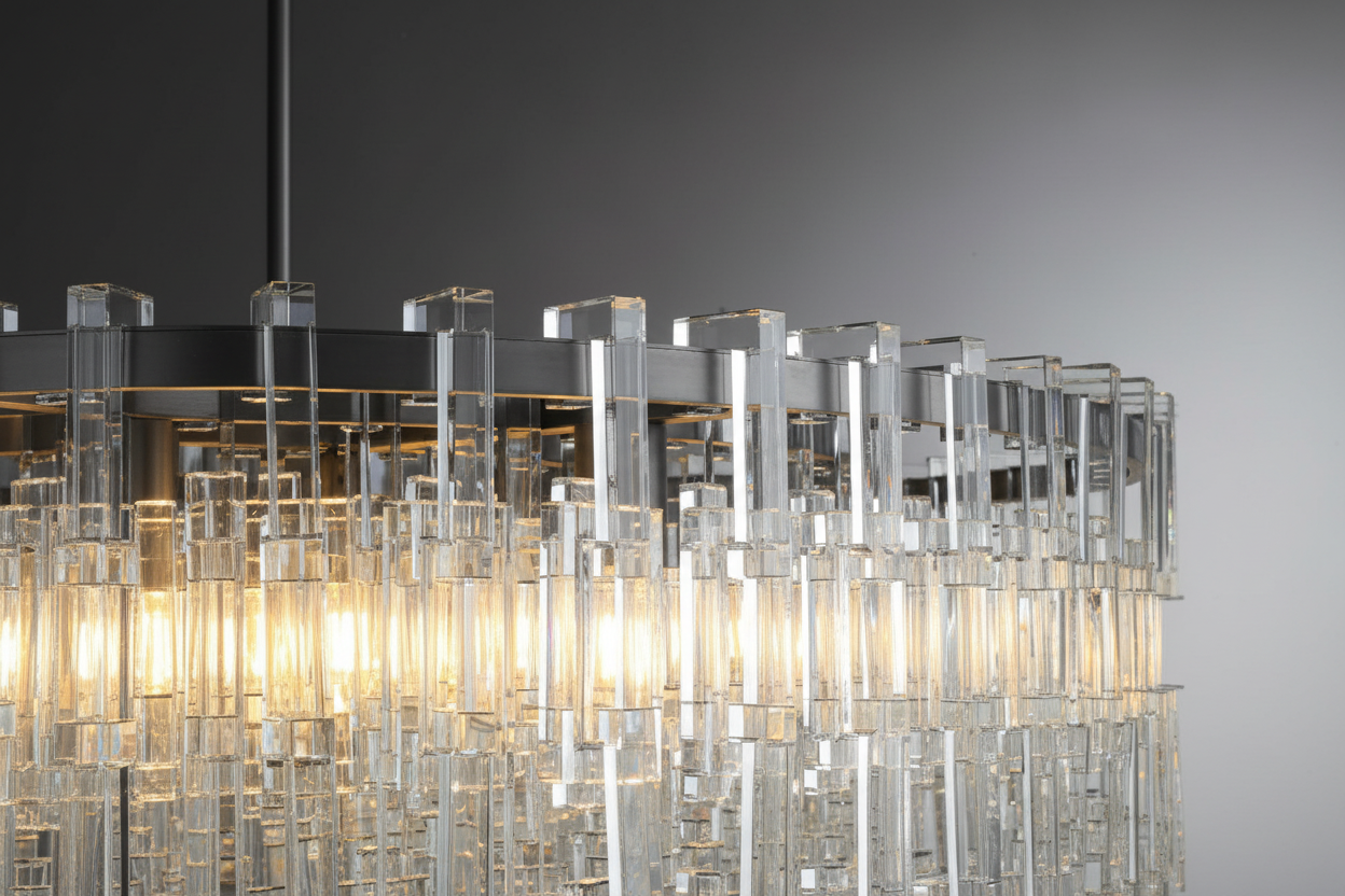 Round Crystal Drum Chandelier – Luxury Copper Led Modern Dining Light Casalolalights Luxury Lamps for Interior Designers