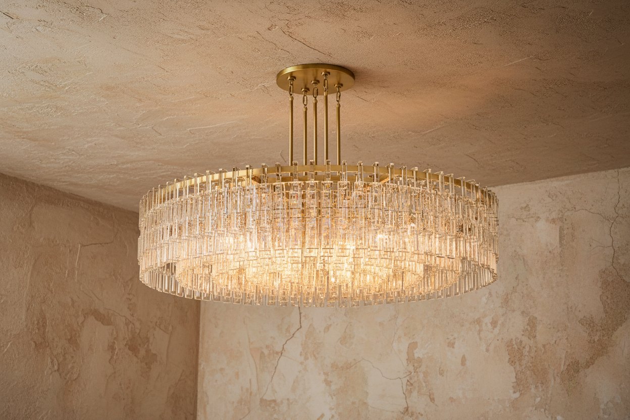 CRYSTAL DRUM CHANDELIER | CLHUYL0258