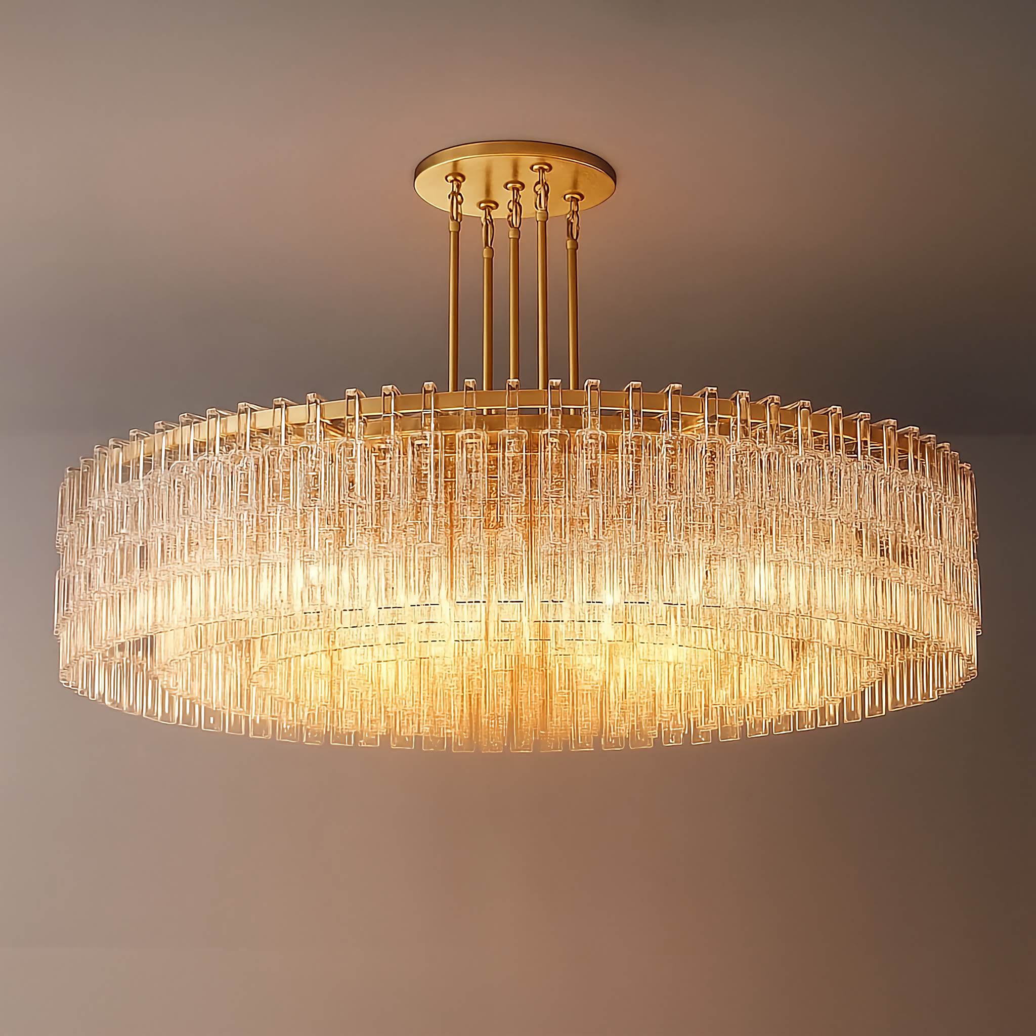 CRYSTAL DRUM CHANDELIER | CLHUYL0258