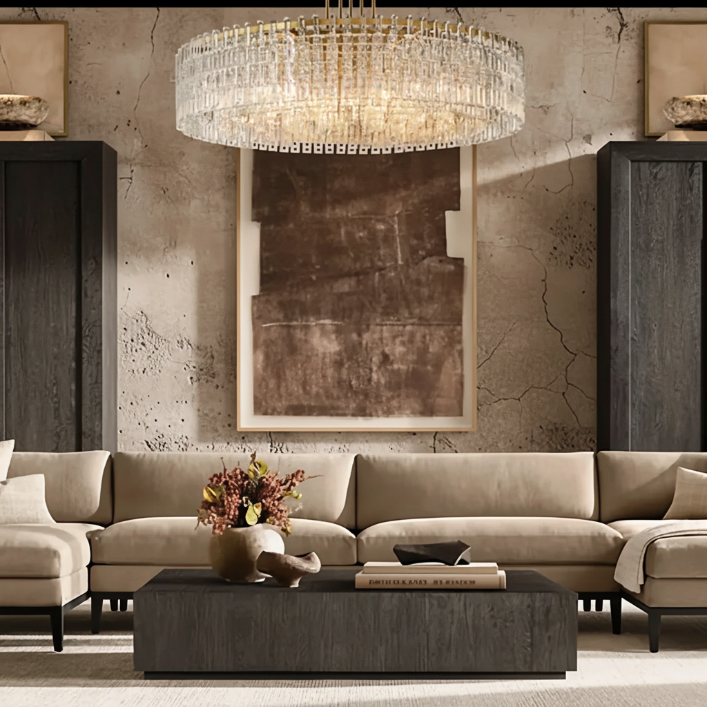 CRYSTAL DRUM CHANDELIER | CLHUYL0258