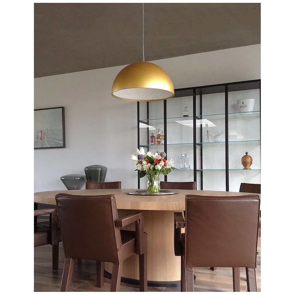 Dome Pendant Light 40-60cm | Black Crystal-flower Relief Ceiling Dining Room & Kitchen Island Casalolalights Luxury