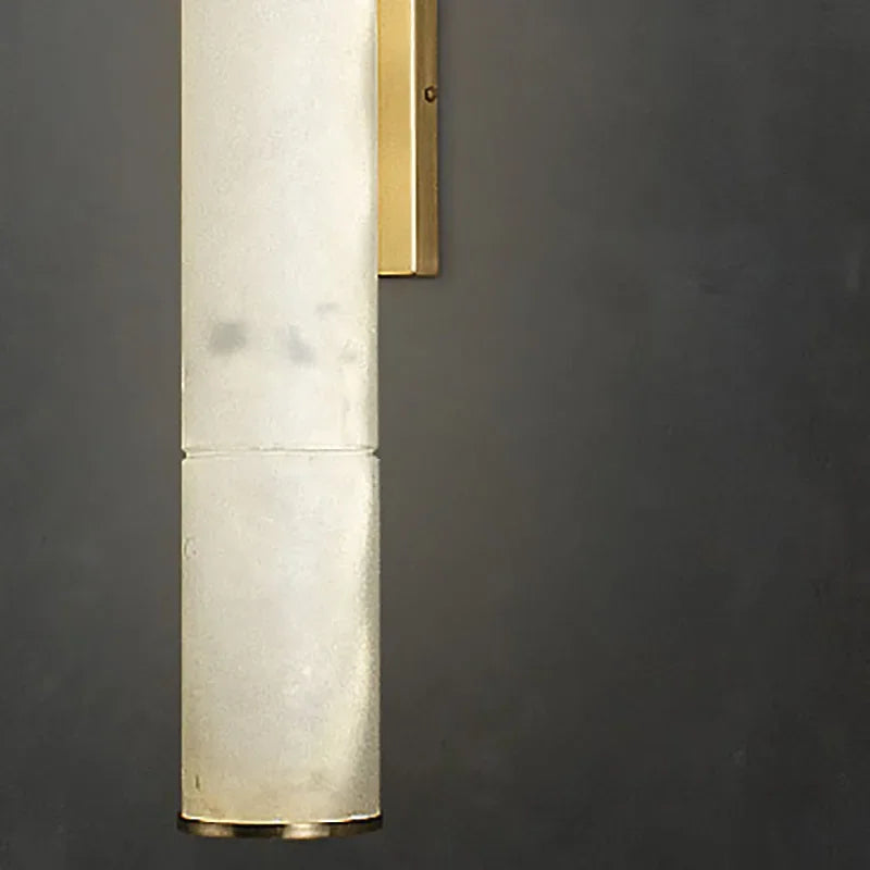 Cylindrical Natural Marble Led Wall Lights for Living Room Bedroom Bathroom Casalolalights Luxury Lamps for Interior