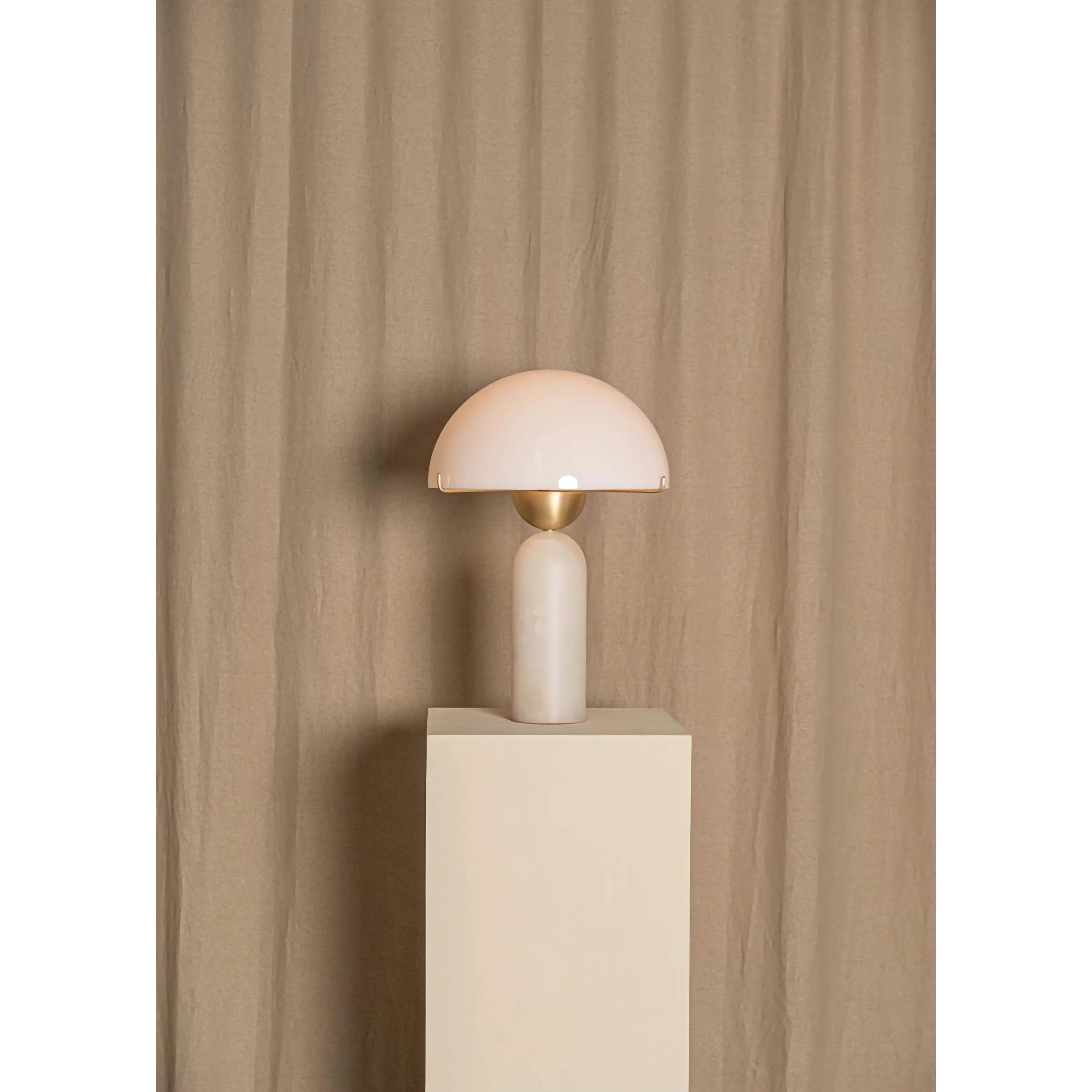 Luxury Table Lamp with Marble Base | Modern Minimalism Desk Light for Bedside Console or Living Room