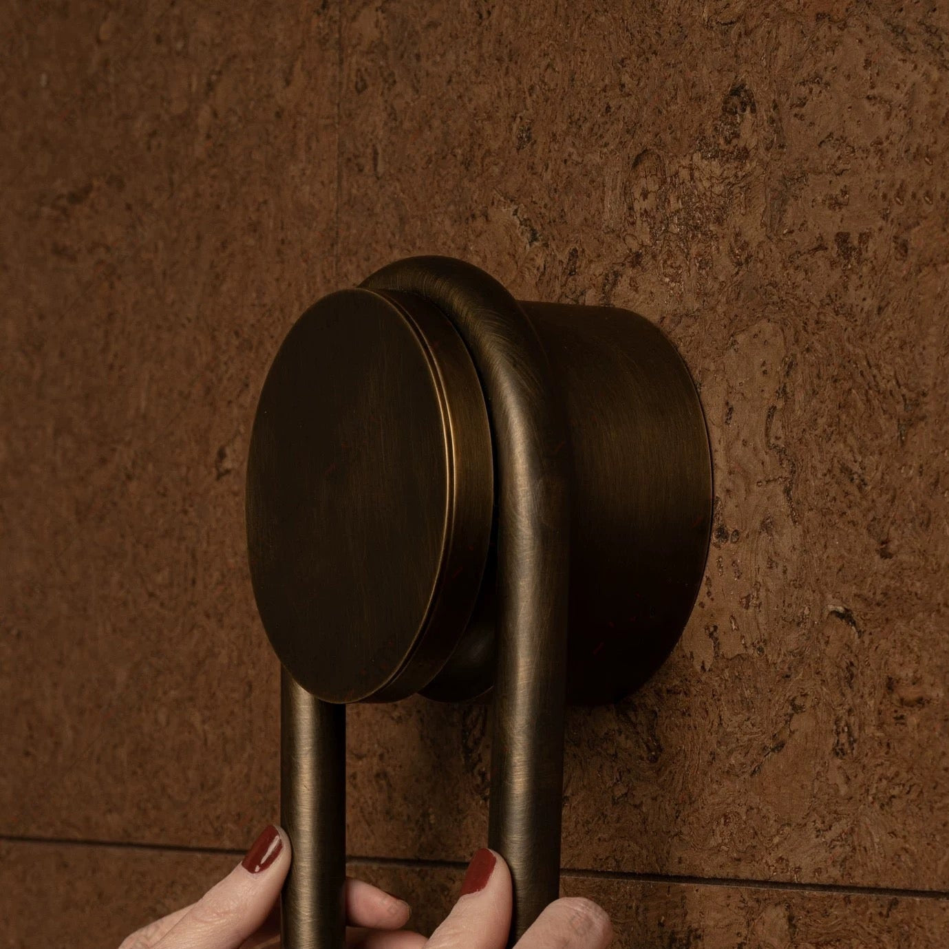 Double Spanish Marble Wall Sconce – Brass Bathroom Vanity & Bedroom Light with Warm Led