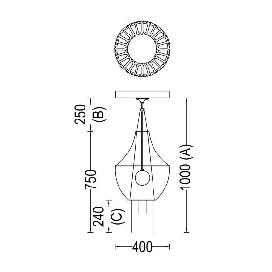Modern Unique Chandelier for Dining Room – Pendant Lighting Ceiling Light Fixture Contemporary Hanging Lamp