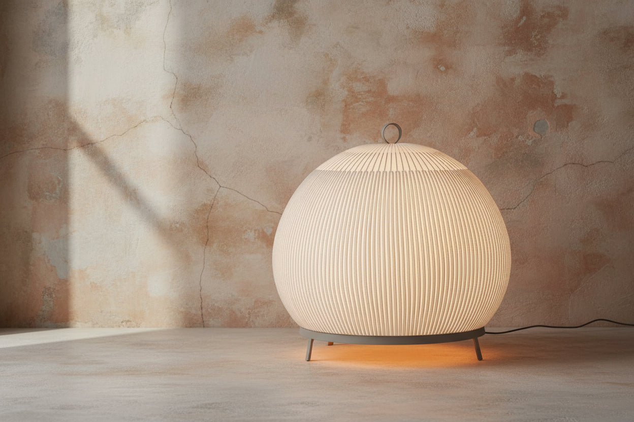 Ecru Knitting Fabric Table Lamp for Living Room Bedroom Restaurants