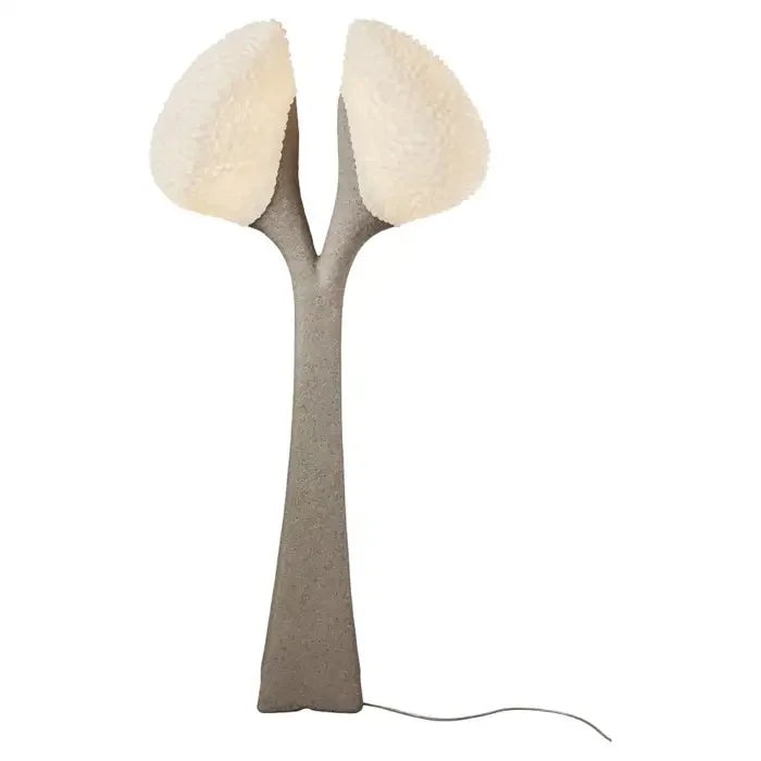 Sculptural Concrete Floor Lamp | Modern Artisanal Lighting Double Head