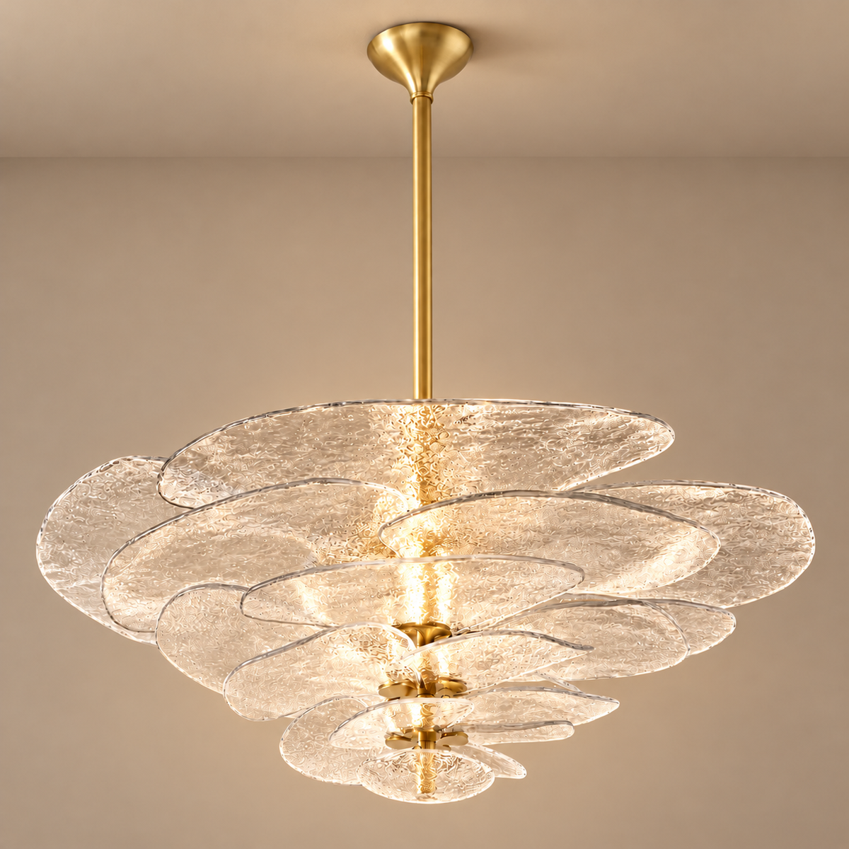 Glass Chandelier - Fiore Clear Petals Casalola Lights Luxury Lamps for Interior Designers