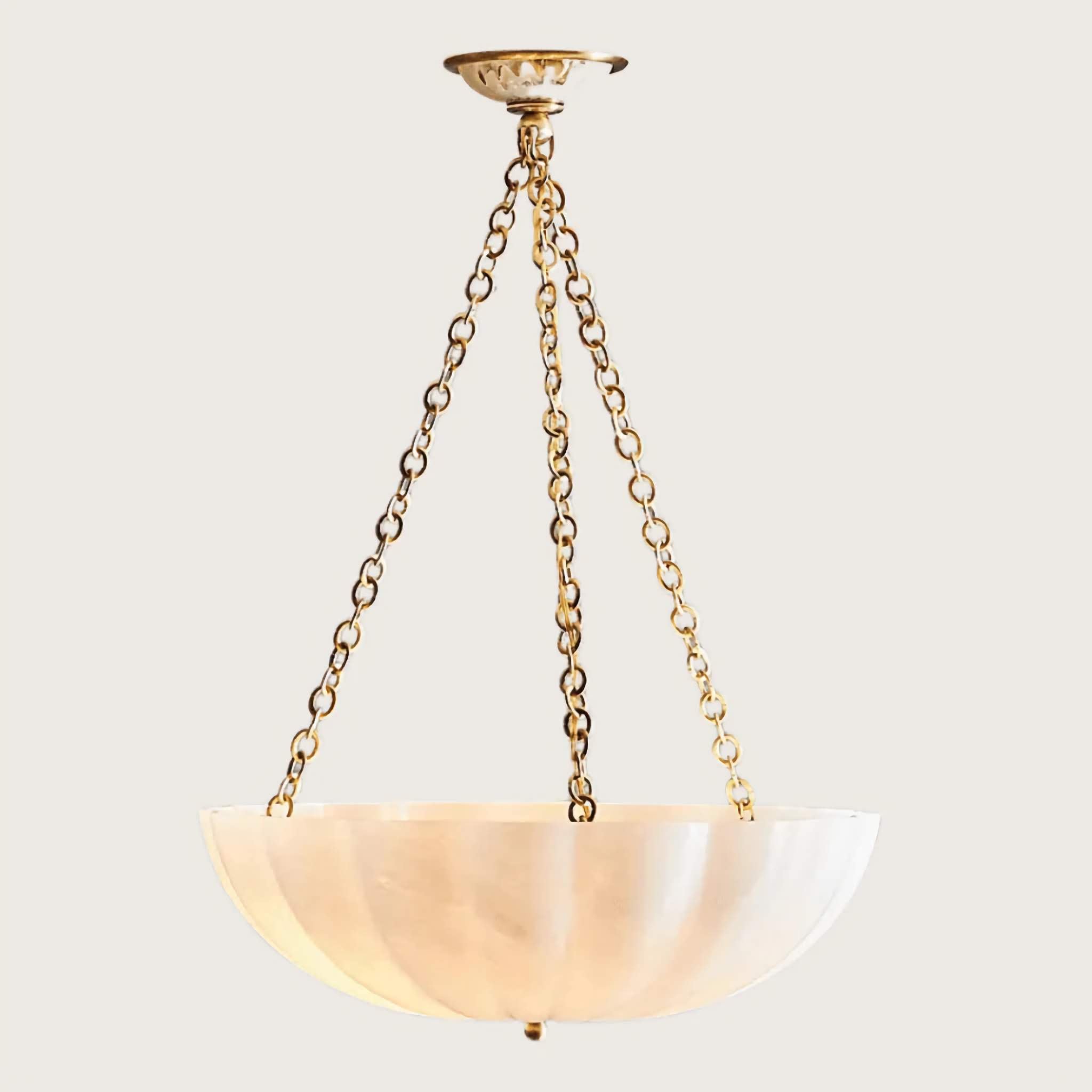 SATINIERTES GLAS SCHALENKRONLEUCHTER | CLVBG021