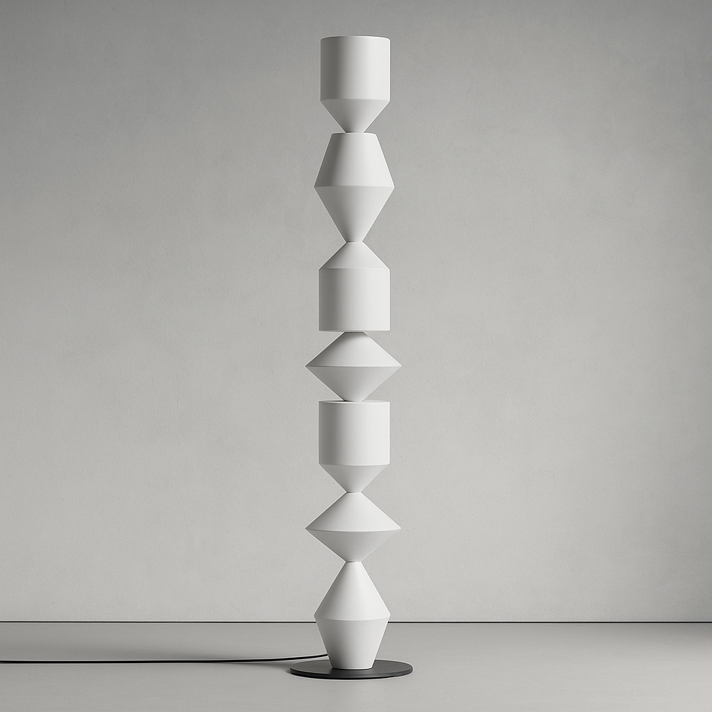 Iron Floor Lamp 153cm | Geometric Sculptural Standing Modern Industrial Living Room & Office Casalolalights Luxury