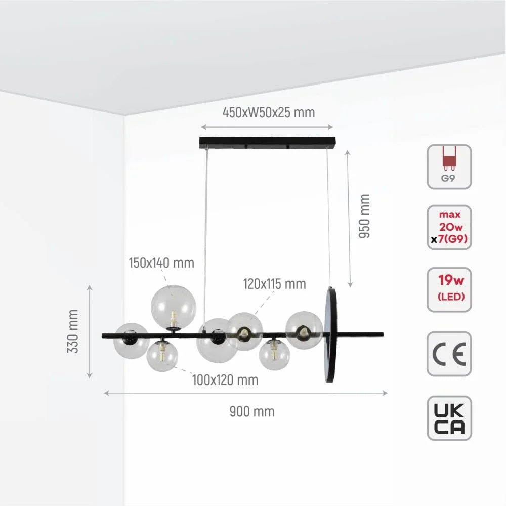 Dining Room Pendant Lighting | Modern Chandelier for Living | Kitchen | Casalola